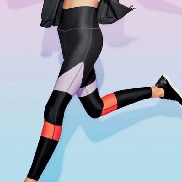 JoyLab color blocking leggings activewear yoga size M - Picture 1 of 7